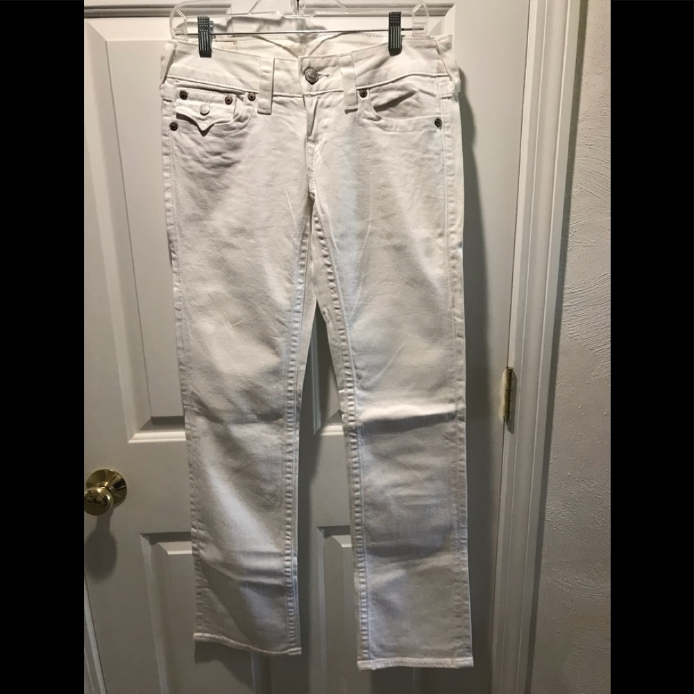 Closet clean out!!  True religion white jeans
